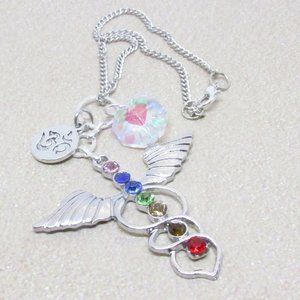 7 Chakra pendant for Car Mirror - Sun Catcher Crystal for Car